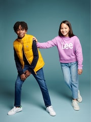 Lee Gold Graphic Logo Puffer Gilet - Image 4 of 4