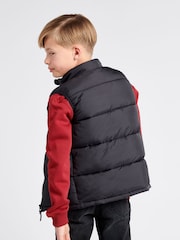 Lee Black Graphic Logo Puffer Gilet - Image 2 of 6