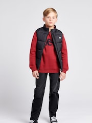 Lee Black Graphic Logo Puffer Gilet - Image 3 of 6