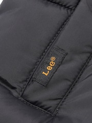 Lee Black Graphic Logo Puffer Gilet - Image 6 of 6