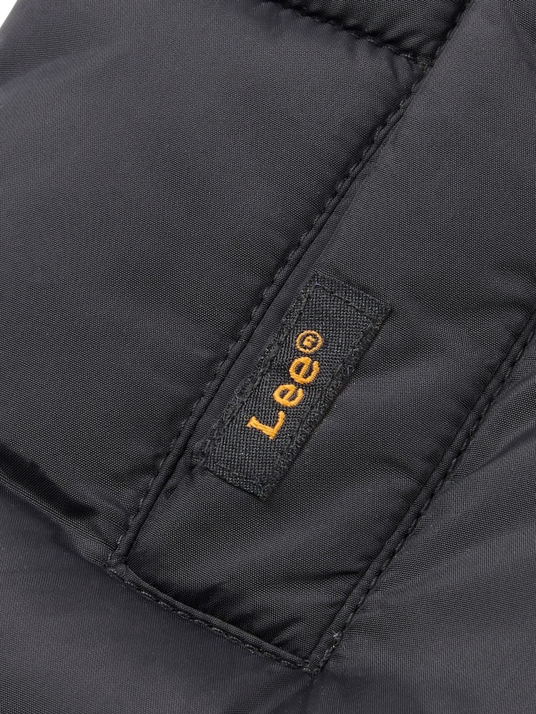Lee Black Graphic Logo Puffer Gilet - Image 6 of 6
