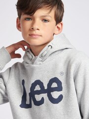 Lee Grey Boys Classic Fit Over Head Hoodie - Image 4 of 7