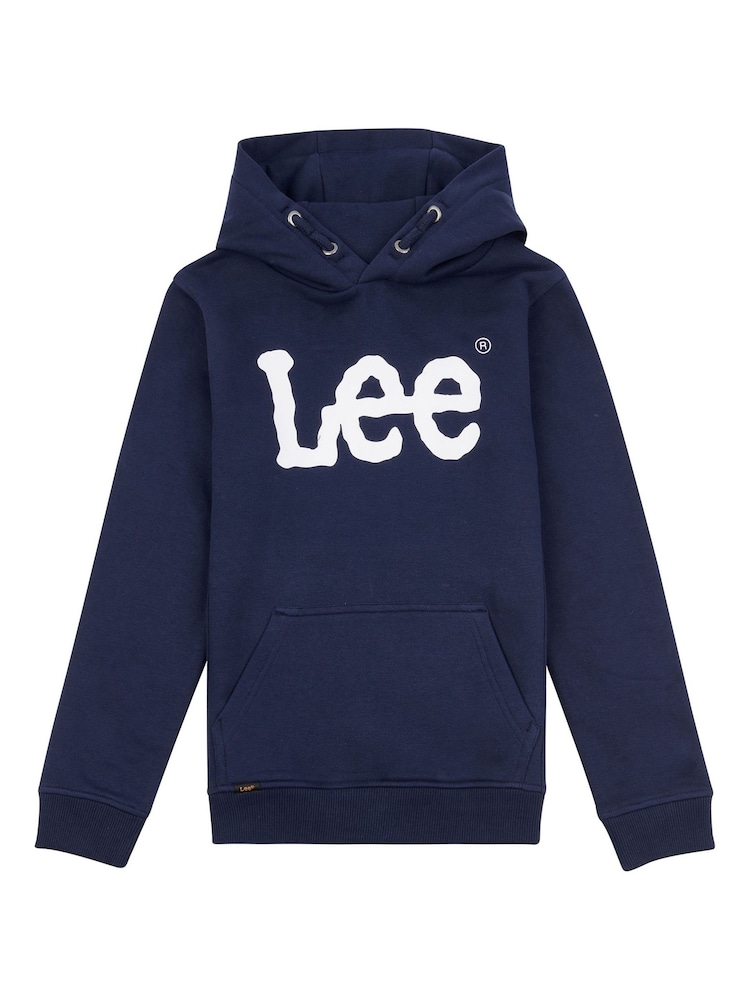 Lee Dark Blue Boys Classic Fit Over Head Hoodie - Image 1 of 3