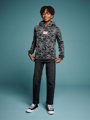 Lee Black Boys Pattern Hoodie - Image 1 of 7