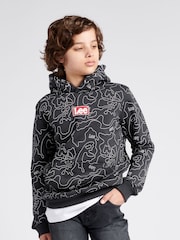 Lee Black Boys Pattern Hoodie - Image 3 of 7