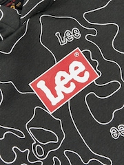 Lee Black Boys Pattern Hoodie - Image 7 of 7