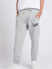 Lee Grey Slim Leg Cuffed Joggers - Image 1 of 7