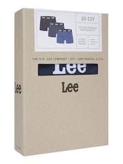 Lee Blue Boys Boxers 3 Pack - Image 3 of 3
