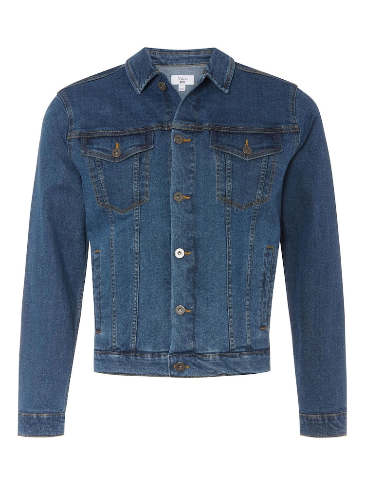 M&Co Blue Denim Jacket - Image 6 of 6 M&Co Blue Denim Jacket - Image 6 of 6