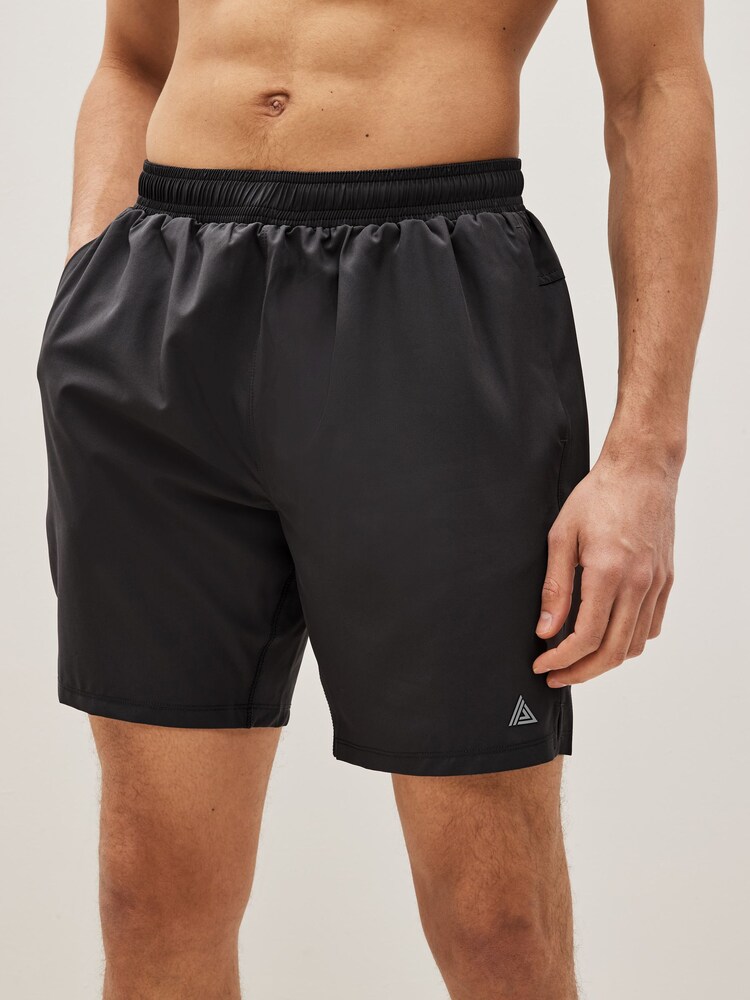 Slate Grey Active Gym & Running Shorts - Image 3 of 9