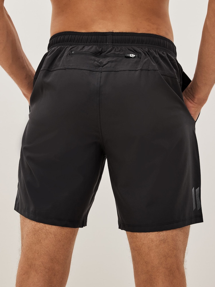 Slate Grey Active Gym & Running Shorts - Image 4 of 9
