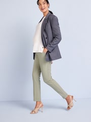 Salbeigrün - Tapered-Hose, Umstandsmode - Bild 1 von 4