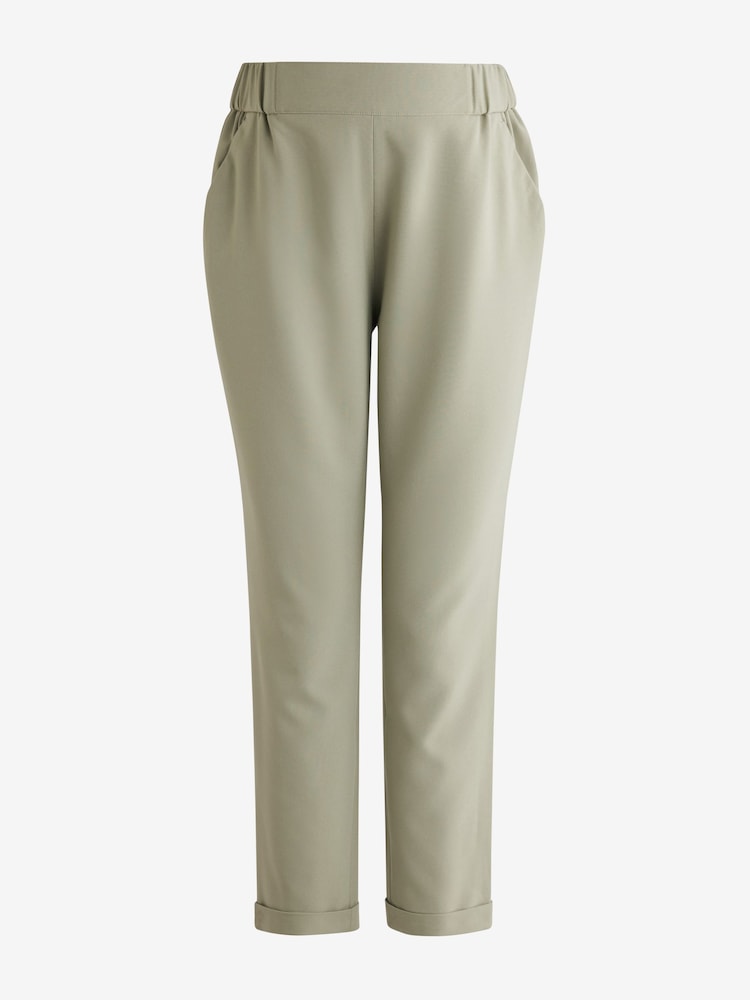 Salbeigrün - Tapered-Hose, Umstandsmode - Bild 2 von 4