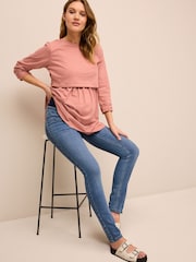 Mid Blue Wash Maternity Skinny Jeans - Image 1 of 7