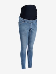 Mid Blue Wash Maternity Skinny Jeans - Image 7 of 7