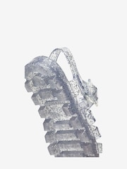 Silver Glitter Jelly Sandals - Image 4 of 4