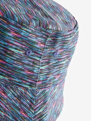 Pink Checkerboard/Navy Blue Texture Festival Reversible Bucket Hat - Image 9 of 10