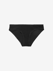 Black Extra High Leg Cotton Rib Knickers 4 Pack - Image 3 of 3