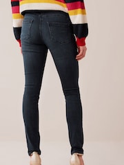 Inky Blue Single Button Lift, Slim & Shape Skinny Jeans - Image 2 of 5