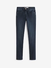 Inky Blue Single Button Lift, Slim & Shape Skinny Jeans - Image 5 of 5