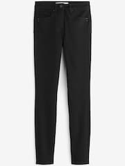 Black Single Button Lift, Slim & Shape Skinny Jeans - Image 5 of 5