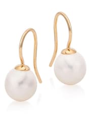 Beaverbrooks 9ct Yellow Gold Freshwater Cultured Pearl Earrings - Image 1 of 3