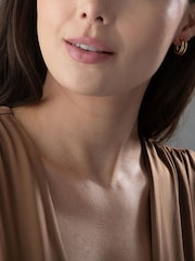 Beaverbrooks 9CT Yellow Gold Triple Hoop Earrings - Image 3 of 3