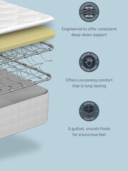 Sealy Silver Fox Advantage Claremont mattress and 4 Drawer Storage Divan Base Set - Image 7 of 7