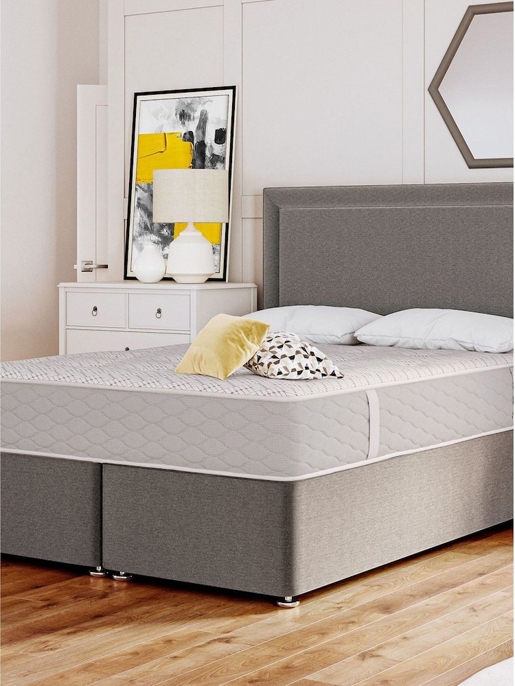 Sealy Silver Fox Ortho Plus Steeple PostureTech mattress and 4 Drawer Storage Divan Base Set - Image 1 of 7