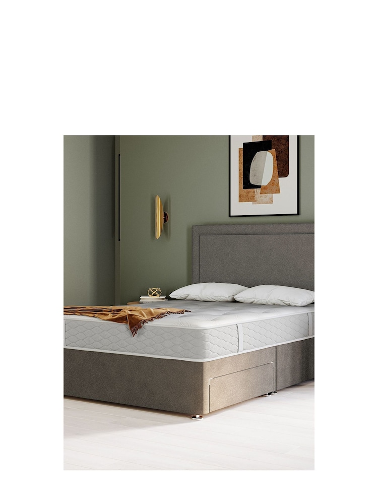 Sealy Silver Fox Ortho Plus Mellbreak PostureTech Mattress and 4 Drawer Storage Divan Base Set - Image 1 of 7