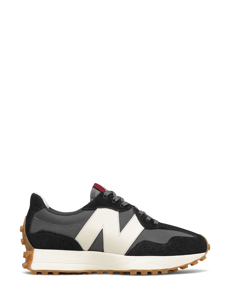 New Balance Black/Grey Womens 327 Trainers - Image 1 of 5
