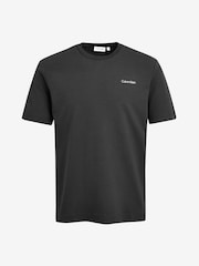 Calvin Klein Black Interlock Logo T-Shirt - Image 4 of 4