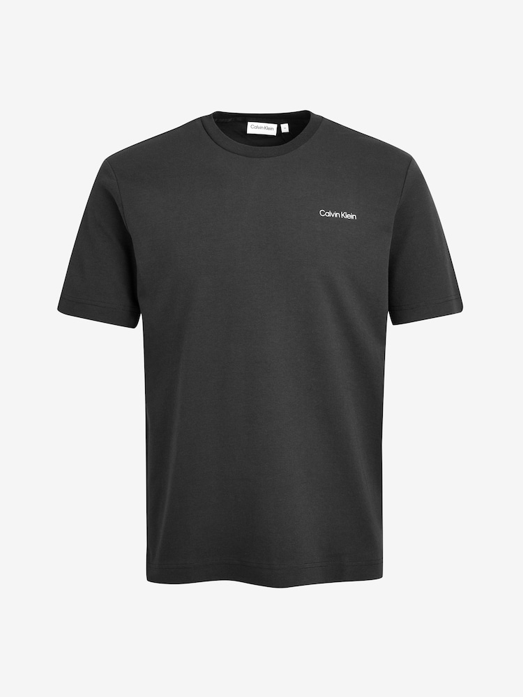 Calvin Klein Black Interlock Logo T-Shirt - Image 4 of 4