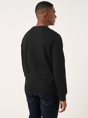 Calvin Klein Black 100% Cotton Crew Neck Jumper - Image 2 of 4