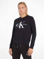 Calvin Klein – Sweatshirt mit Core-Monogramm aus 100 % Baumwolle - Bild 1 von 5