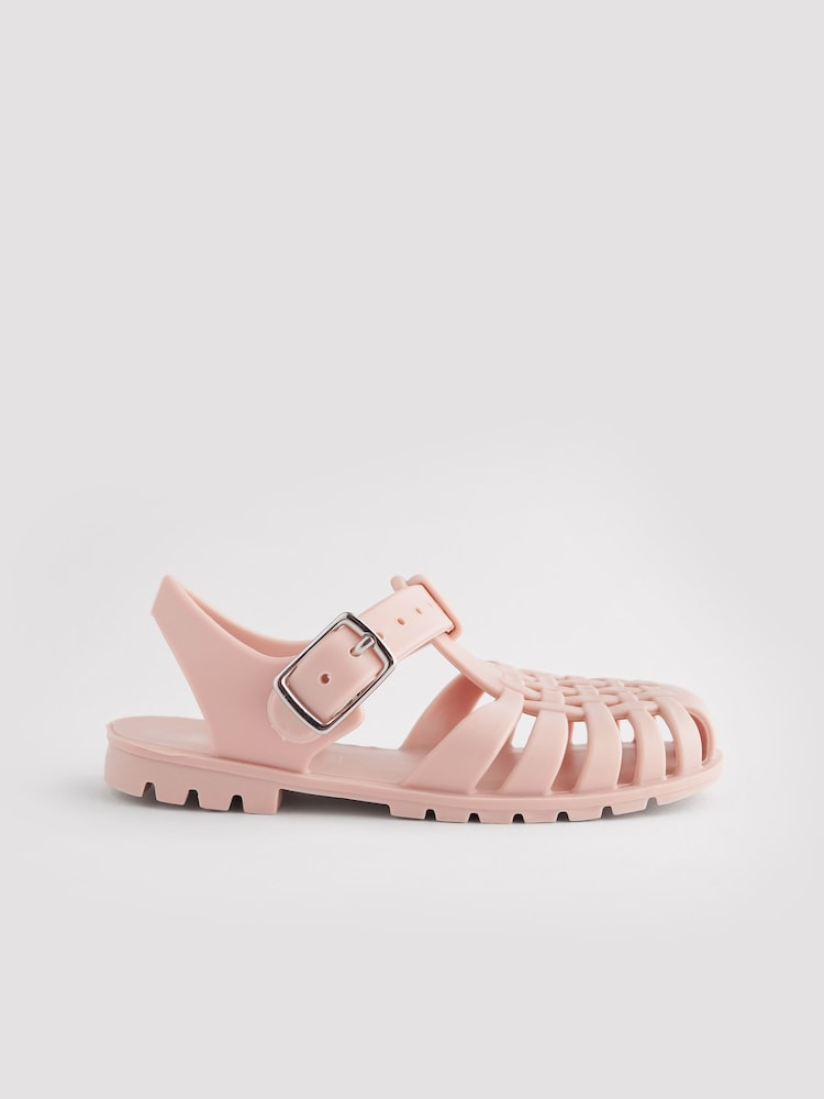 Pink Jelly Fisherman Sandals - Image 2 of 5