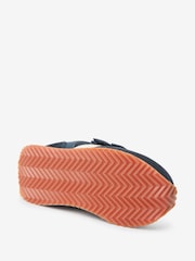 Navy Wide Fit (G) Double Strap Trainers - Image 5 of 5