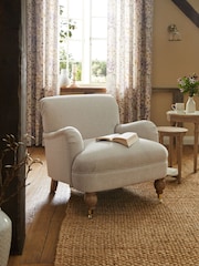 Tweedy Plain Light Natural Lilly Accent Chair - Image 1 of 9