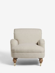Tweedy Plain Light Natural Lilly Accent Chair - Image 3 of 9