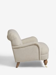 Tweedy Plain Light Natural Lilly Accent Chair - Image 7 of 9