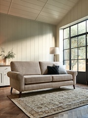 Tweedy Plain Light Natural Lancaster Coffee Table Large Footstool - Image 3 of 7