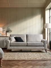 Tweedy Plain Light Natural Lancaster Coffee Table Large Footstool - Image 4 of 7