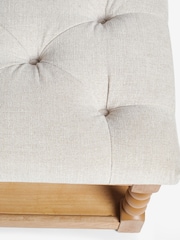 Tweedy Plain Light Natural Lancaster Coffee Table Large Footstool - Image 7 of 7