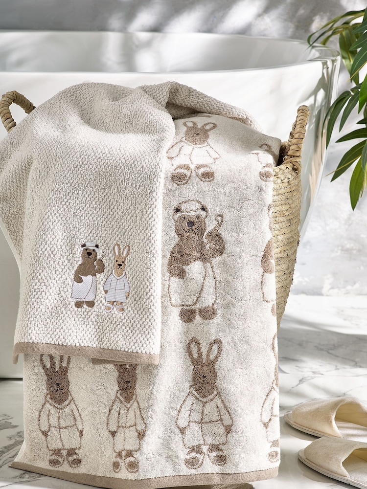Natural 100% Cotton Woodland Spa Towels - Image 2 of 4
