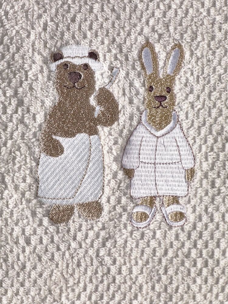 Natural 100% Cotton Woodland Spa Towels - Image 4 of 4
