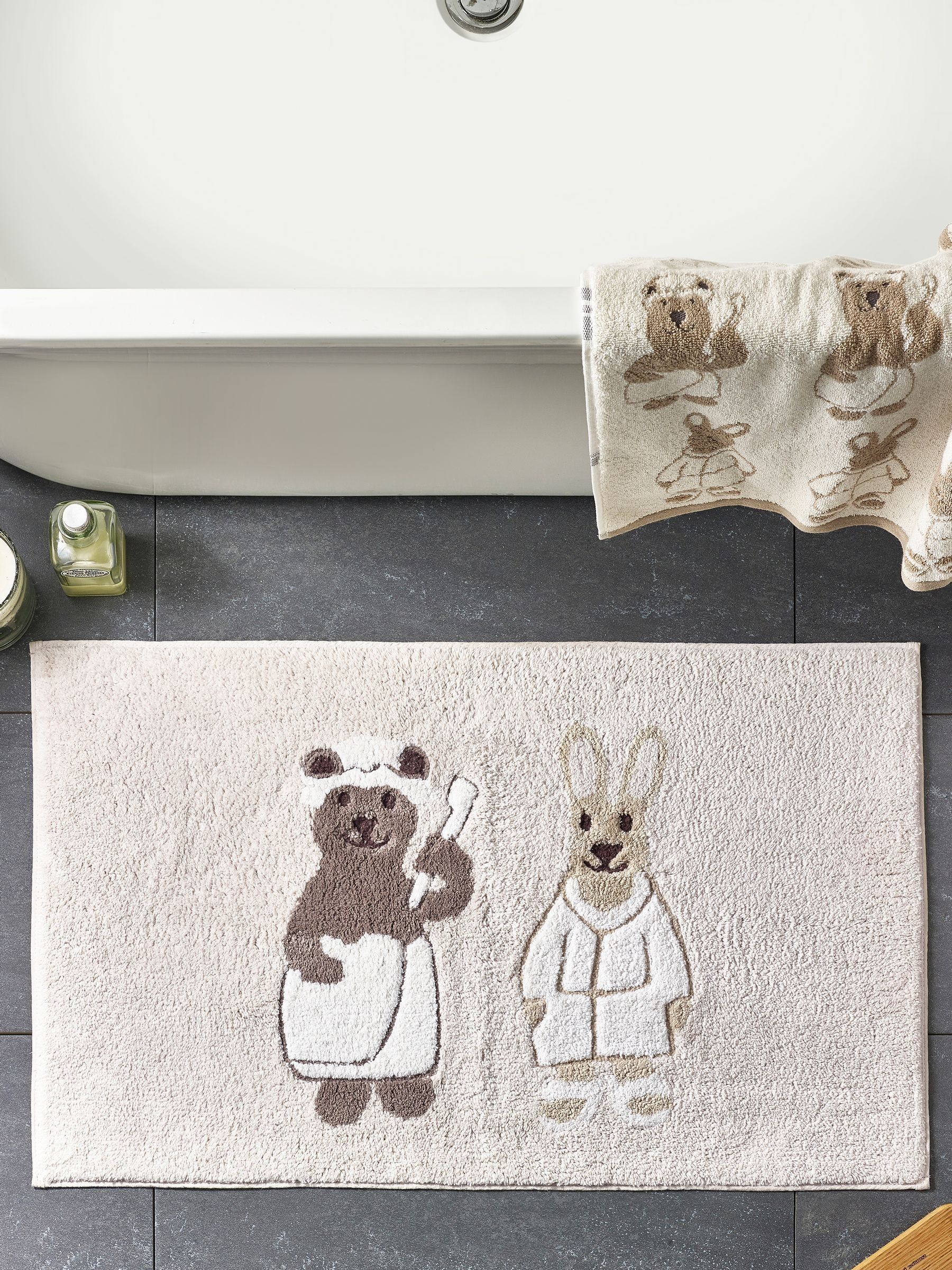 Buy Natural Woodland Spa 100 Cotton Bath Mat from Next Poland
