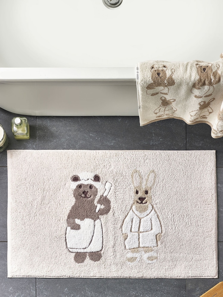 Natural Woodland Spa 100% Cotton Bath Mat - Image 1 of 4