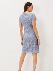 Phase Eight Blue Bea Embroidered Dress - Image 3 of 6