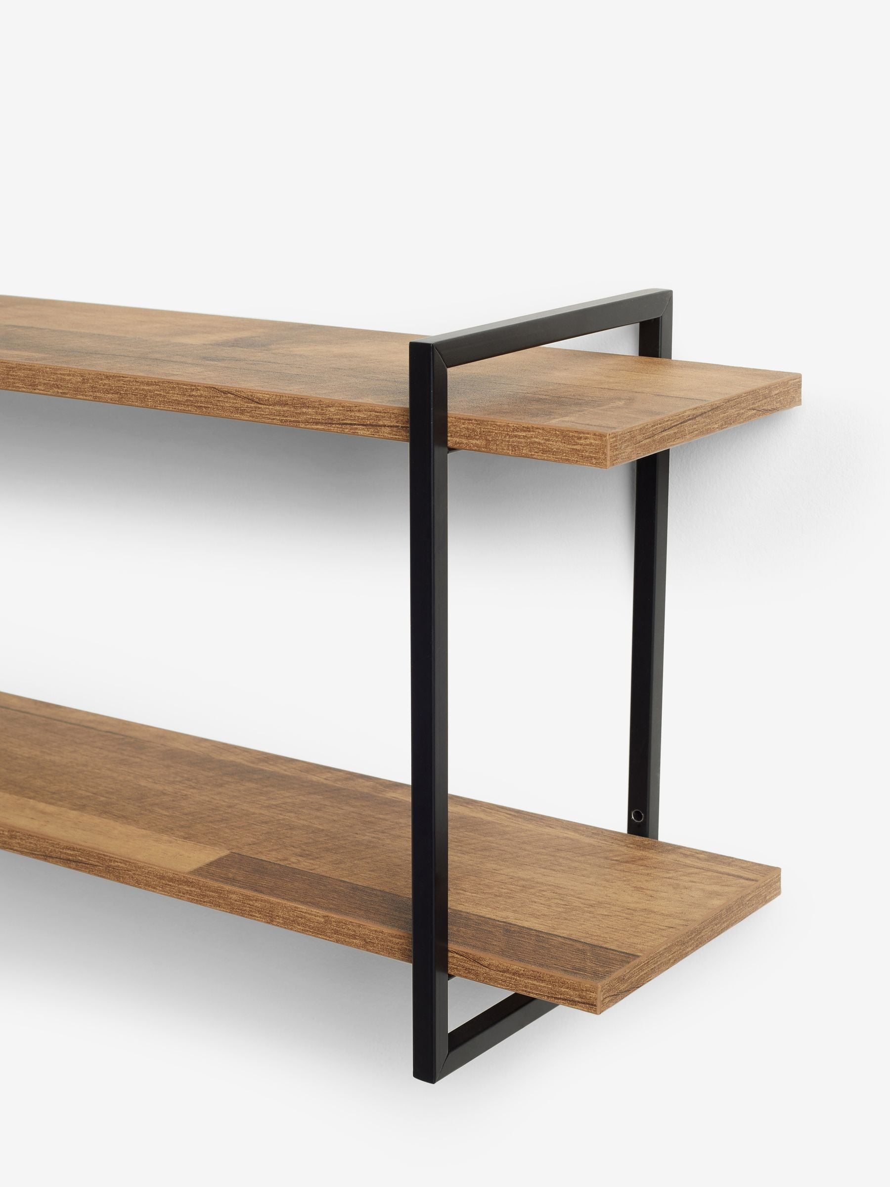 Buy Dark Bronx 2 Tier Wide Wall Shelves from Next Singapore