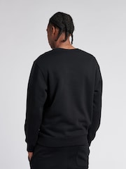 Franklin & Marshall Black Mens Arch Letter BB 100% Cotton Crew Neck Sweatshirt - Image 2 of 4